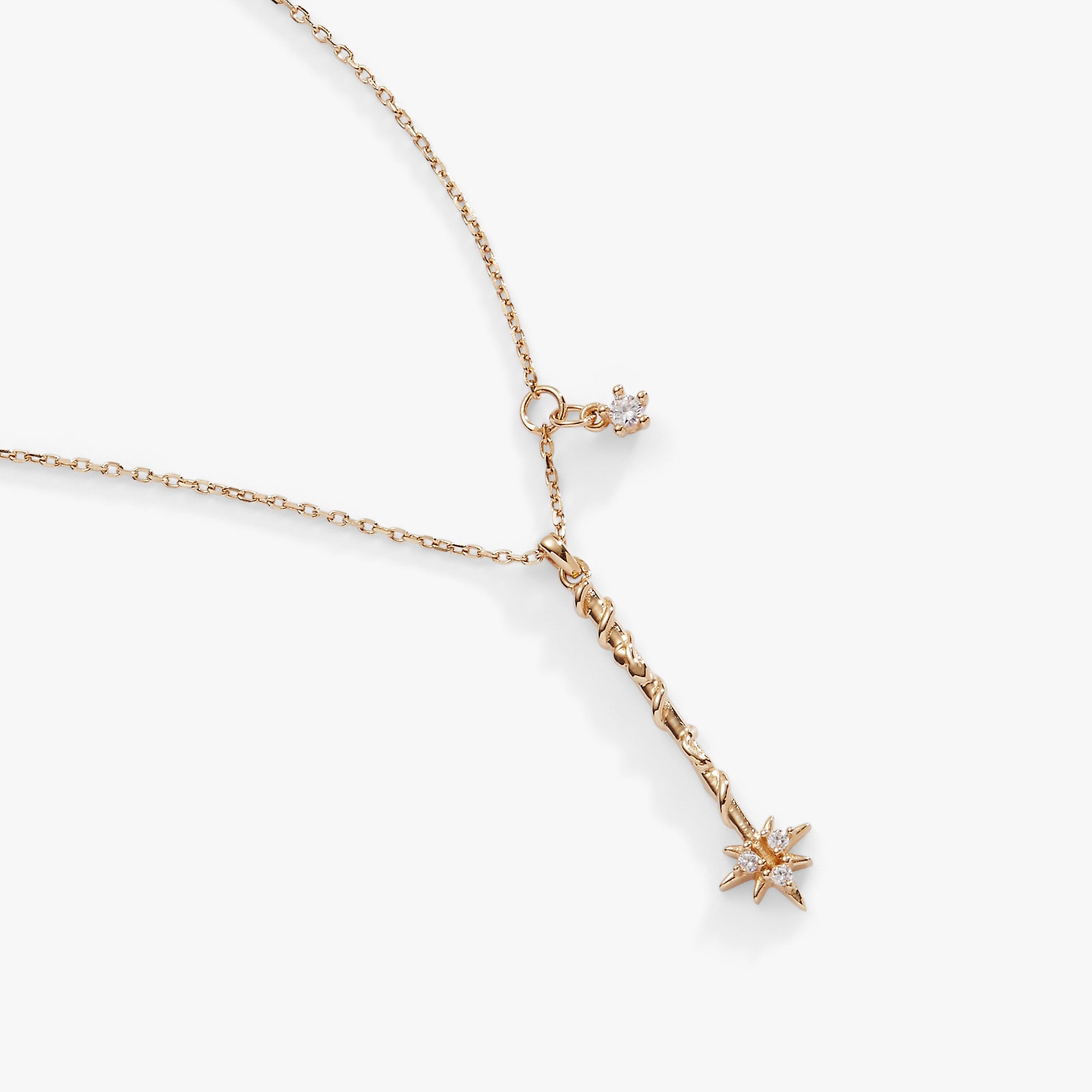 Harry Potter Hermione Wand Necklace 14kt Gold Over Sterling Silver | Alex and Ani