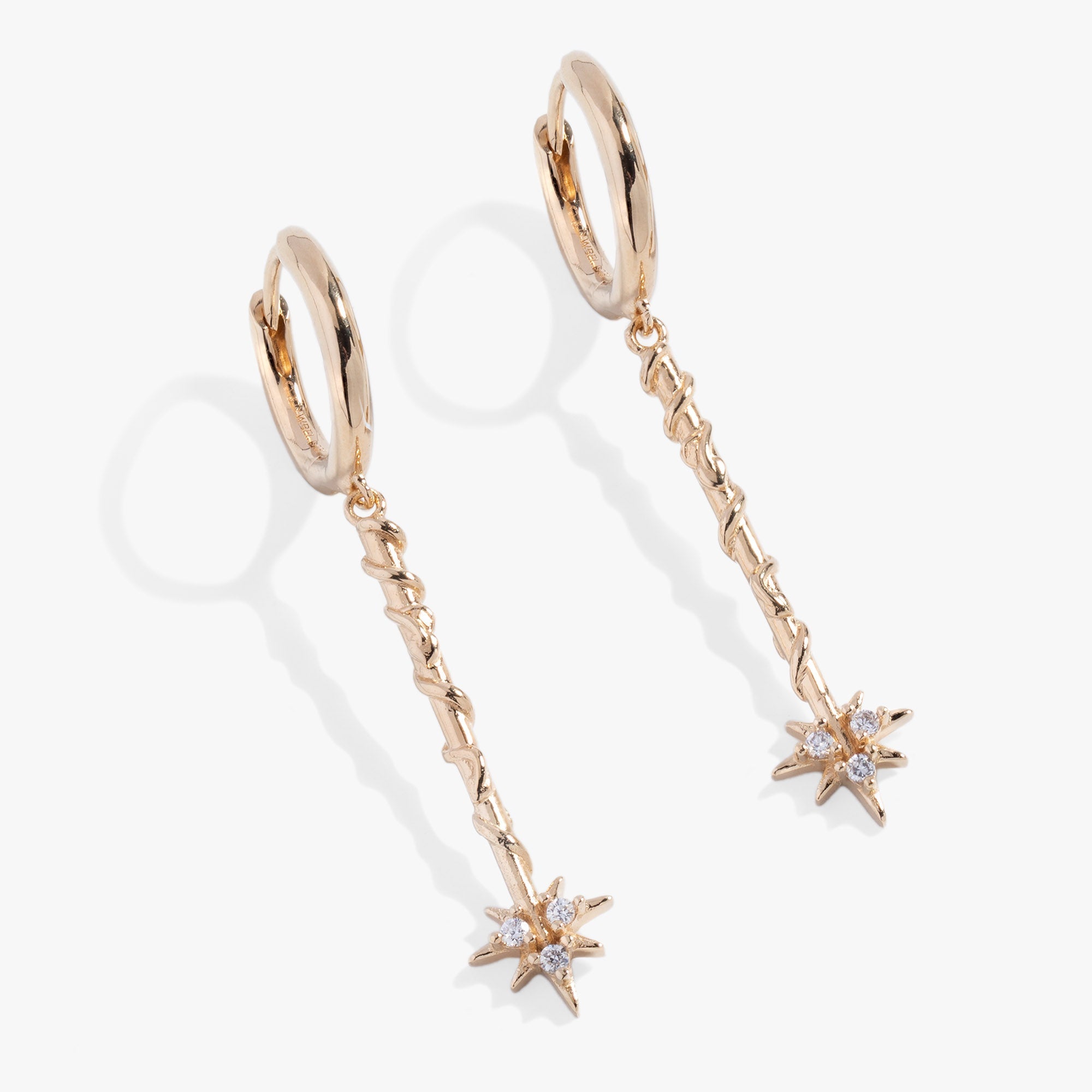 Harry Potter Hermione Wand Earrings 14kt Gold Over Sterling Silver | Alex and Ani