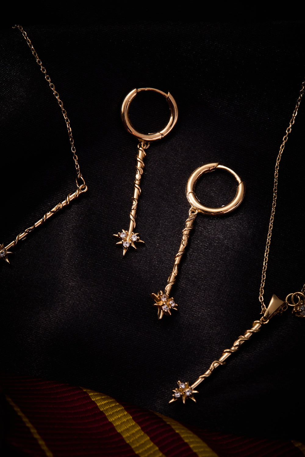 Harry Potter Hermione Wand Earrings 14kt Gold Over Sterling Silver | Alex and Ani