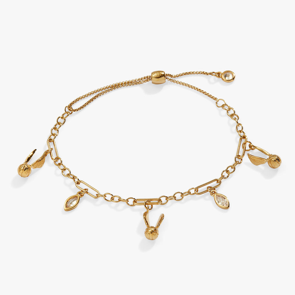 Harry Potter Golden Snitch Bracelet 14kt Gold Over Sterling Silver | Alex and Ani