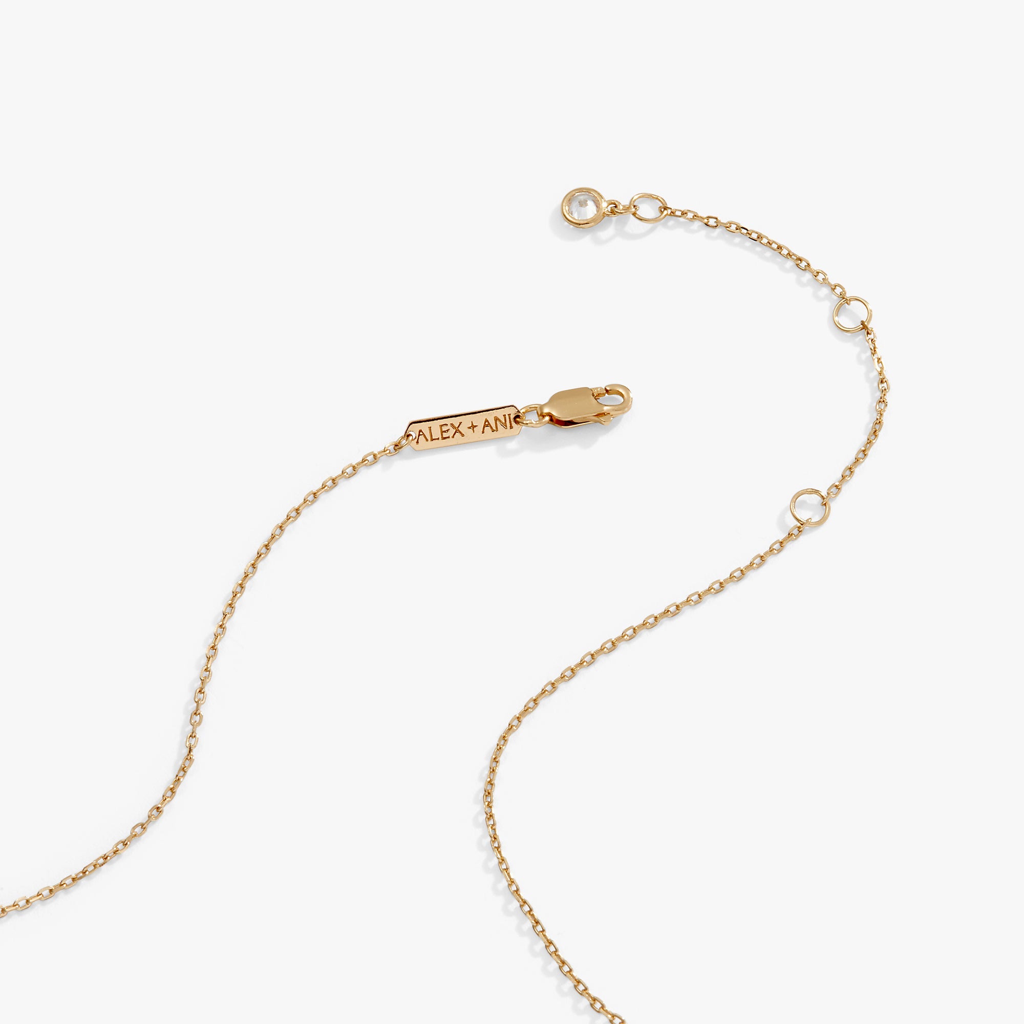 Butterfly + Crystal Necklace, Adjustable Sterling Silver | Alex and Ani