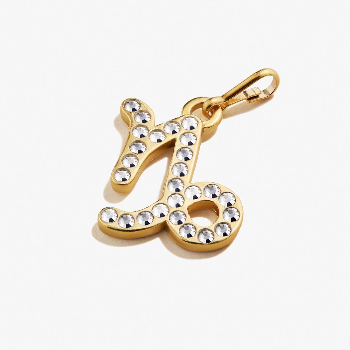 Capricorn Zodiac Charm with Crystals 14kt Gold Over Sterling Silver | Alex and Ani