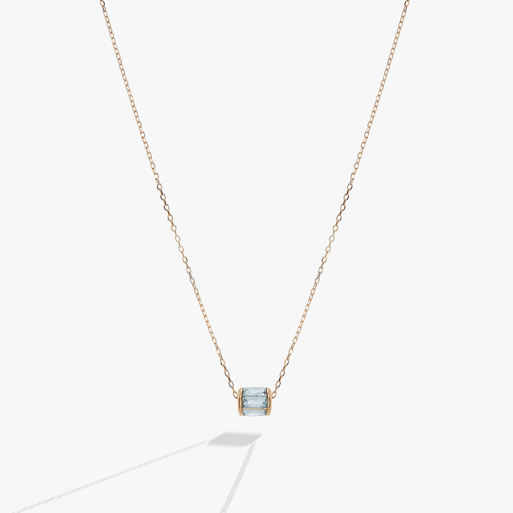 March Birthstone Precious Pendant Necklace 14kt Gold Over Sterling Silver | Alex and Ani