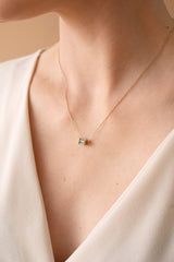 March Birthstone Precious Pendant Necklace 14kt Gold Over Sterling Silver | Alex and Ani