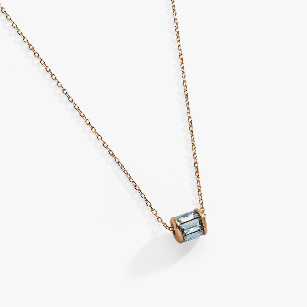 March Birthstone Precious Pendant Necklace 14kt Gold Over Sterling Silver | Alex and Ani