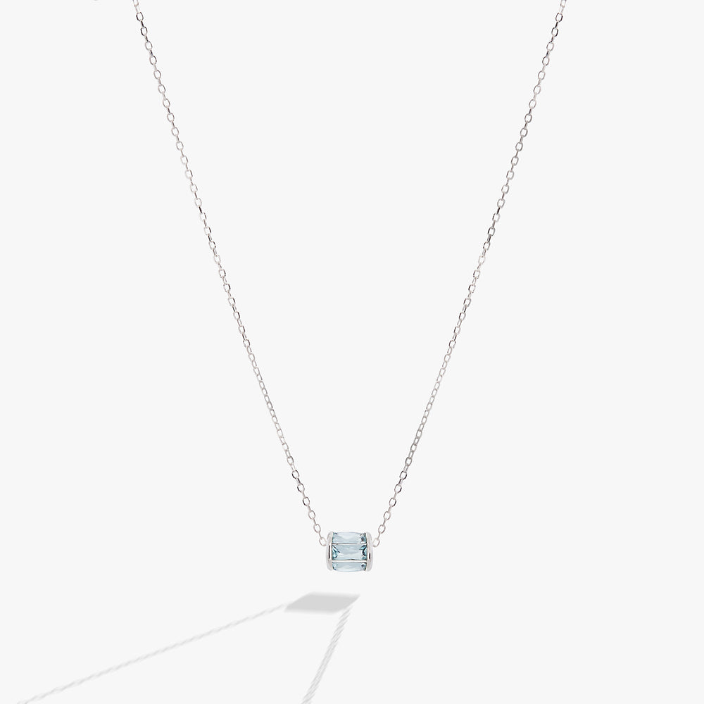 March Birthstone Precious Pendant Necklace 14kt Gold Over Sterling Silver | Alex and Ani