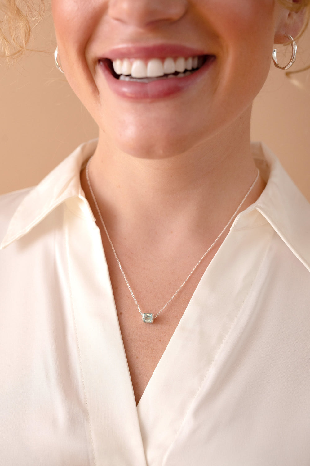 March Birthstone Precious Pendant Necklace 14kt Gold Over Sterling Silver | Alex and Ani