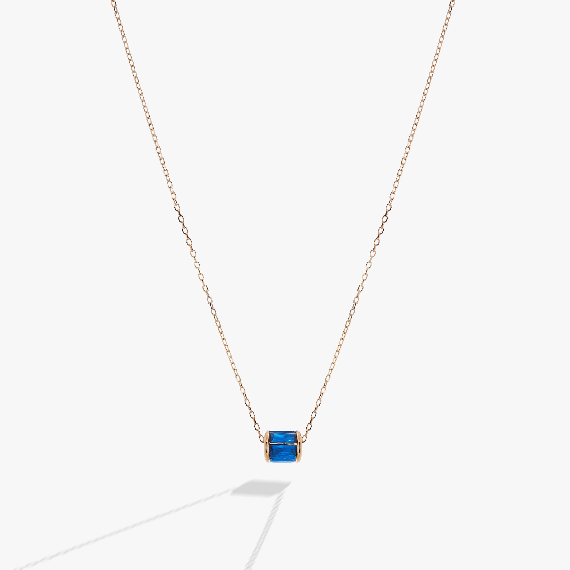 September Birthstone Precious Pendant Necklace 14kt Gold Over Sterling Silver | Alex and Ani
