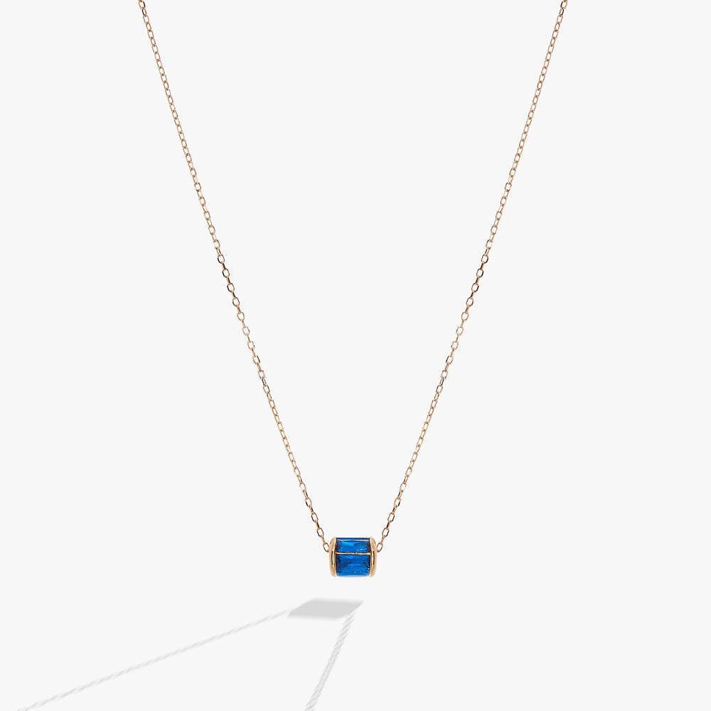 September Birthstone Precious Pendant Necklace 14kt Gold Over Sterling Silver | Alex and Ani