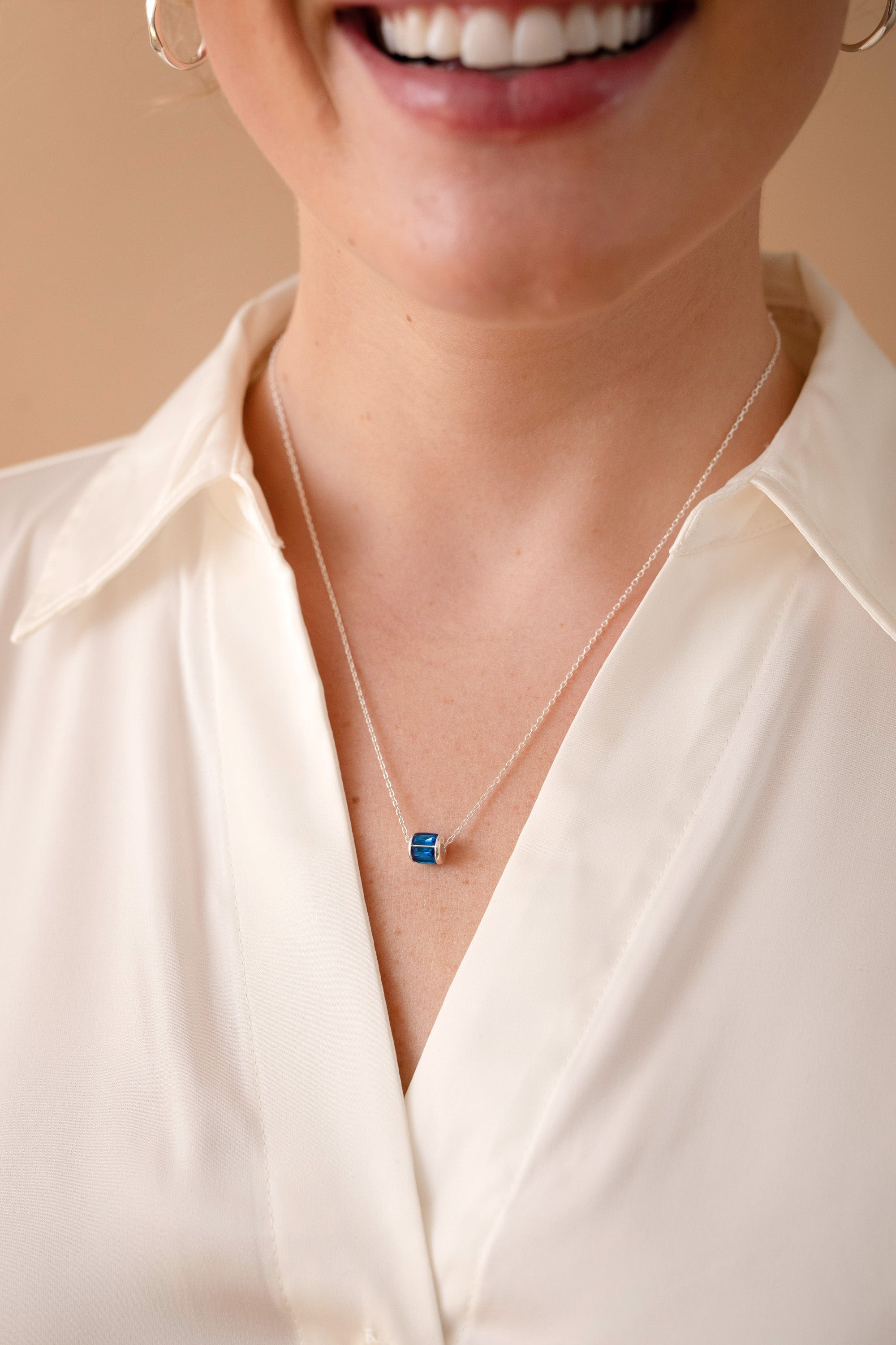 September Birthstone Precious Pendant Necklace 14kt Gold Over Sterling Silver | Alex and Ani