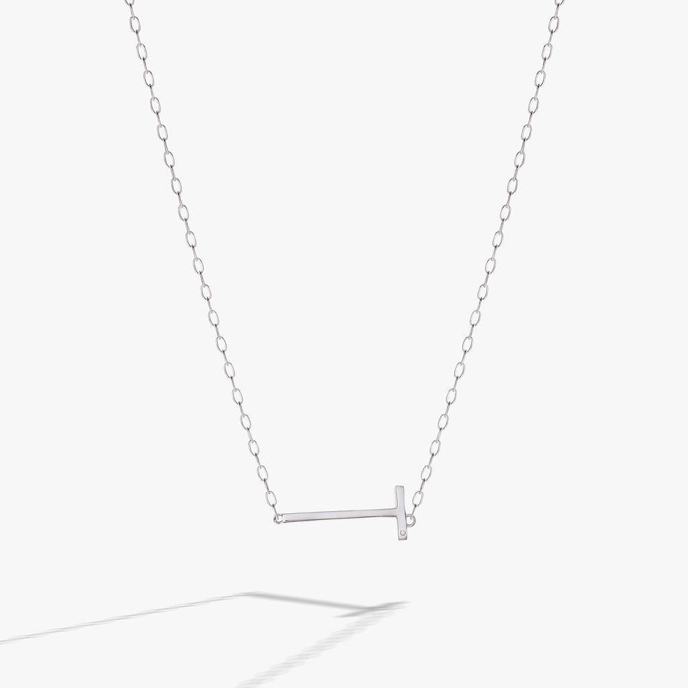 Precious Elongated Initial Necklace T 14kt Gold Over .925 Sterling Silver | Alex and Ani