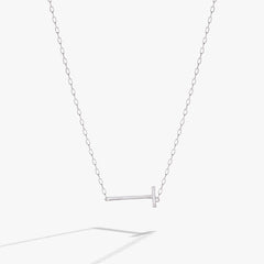 Precious Elongated Initial Necklace T 14kt Gold Over .925 Sterling Silver | Alex and Ani