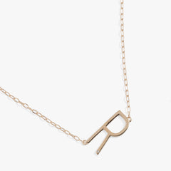 Precious Elongated Initial Necklace R Sterling Silver | Alex and Ani