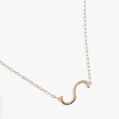 Precious Elongated Initial Necklace S 14kt Gold Over .925 Sterling Silver | Alex and Ani