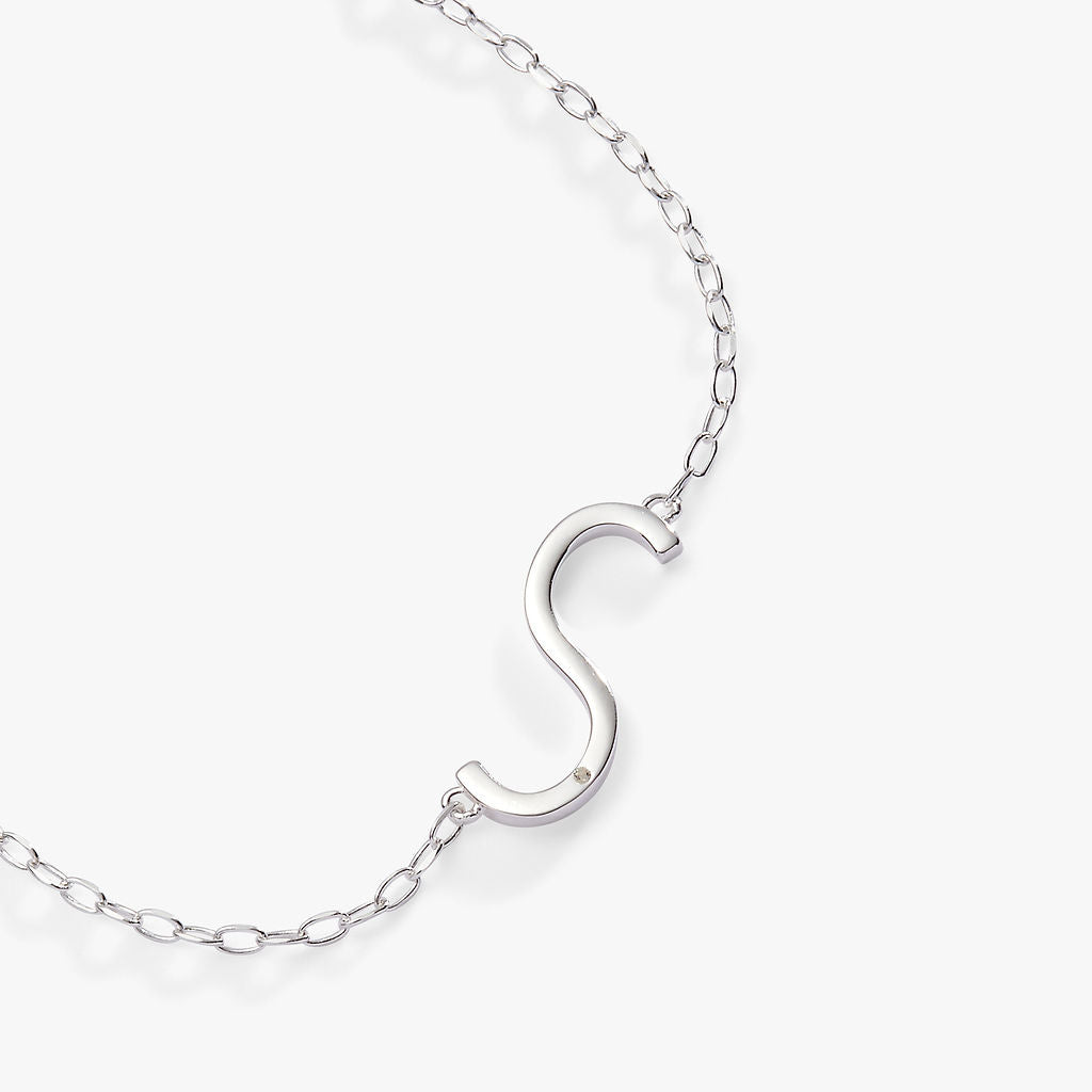 Precious Elongated Initial Necklace S 14kt Gold Over .925 Sterling Silver | Alex and Ani