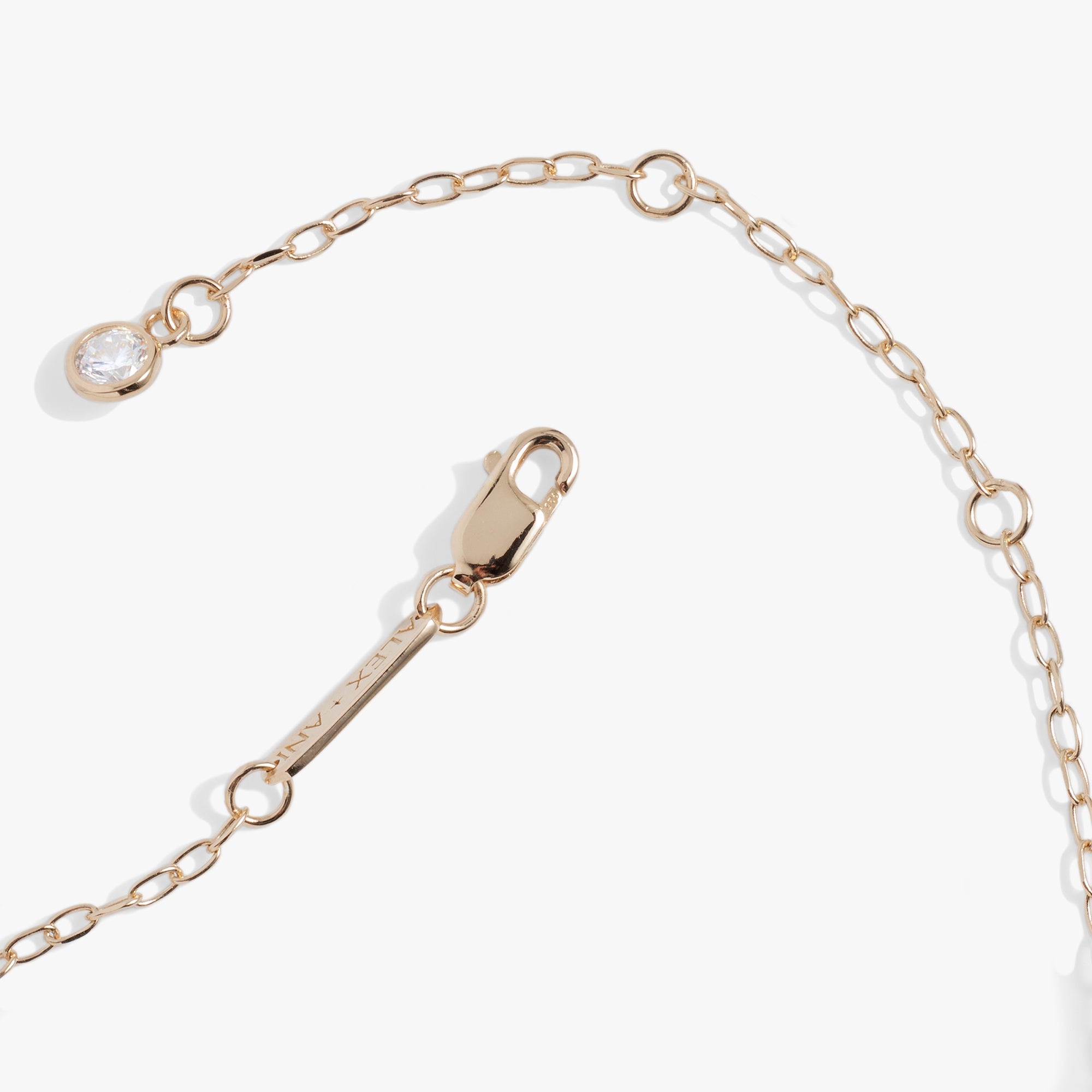 Precious Elongated Initial Necklace V 14kt Gold Over .925 Sterling Silver | Alex and Ani