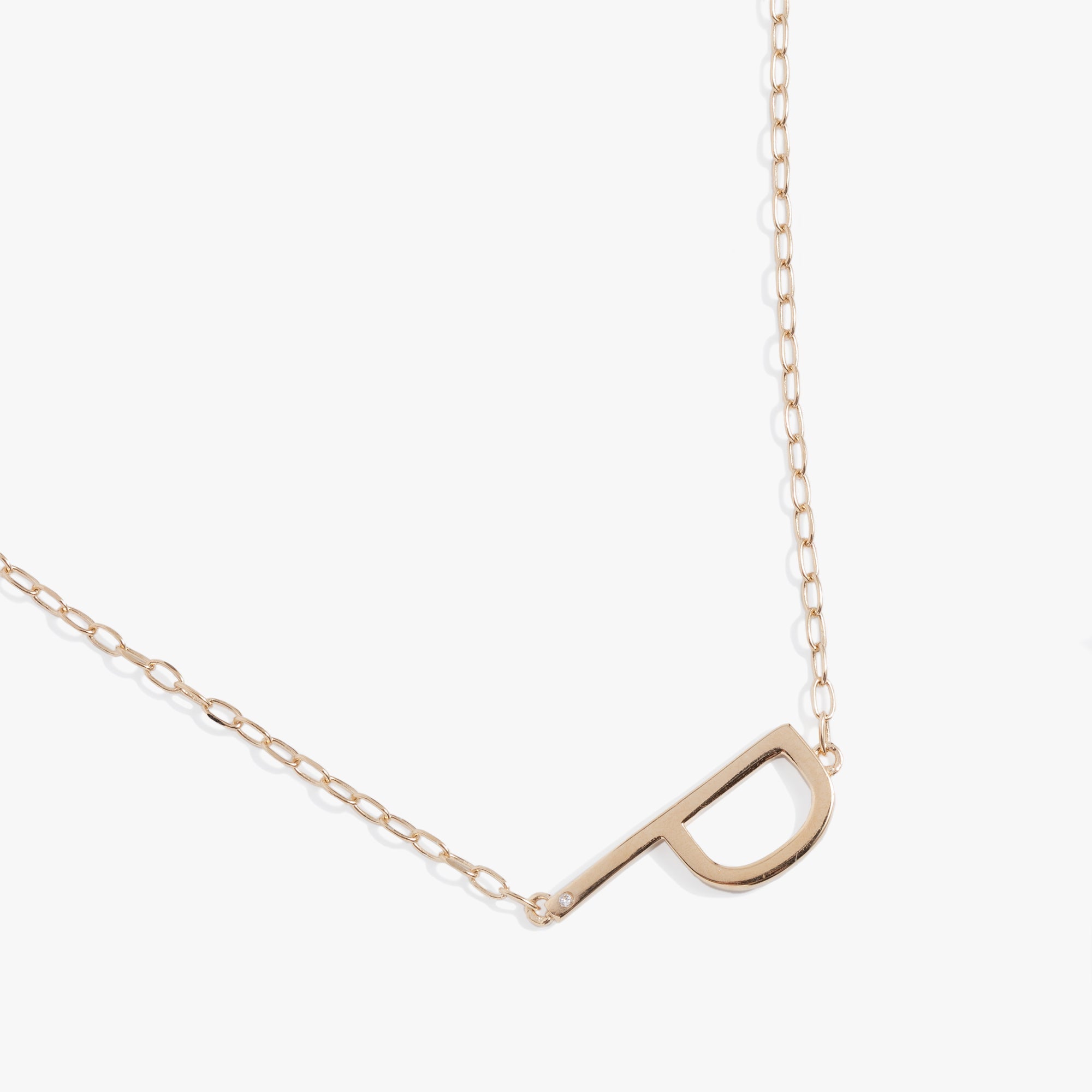 Precious Elongated Initial Necklace P Sterling Silver | Alex and Ani