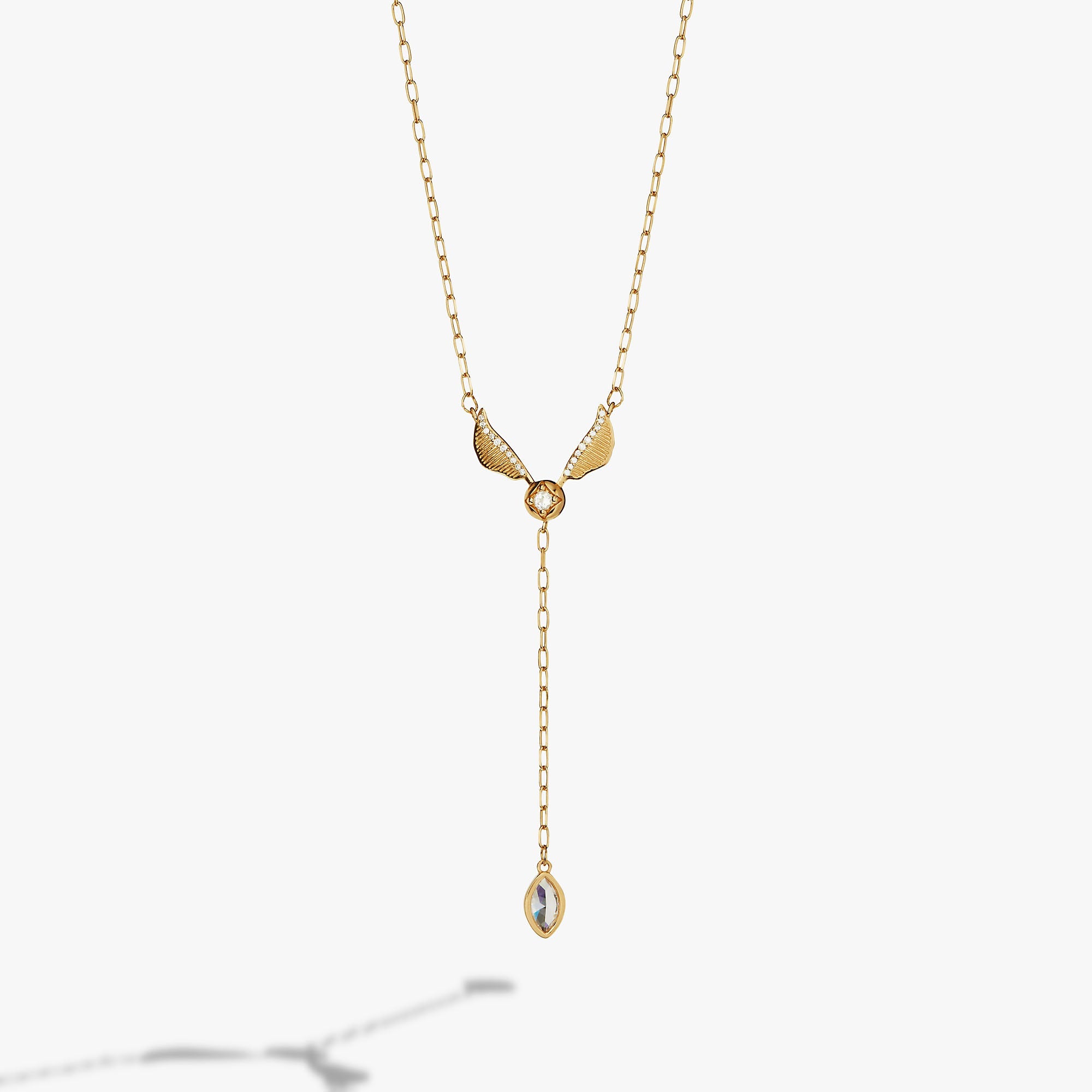 Harry Potter Golden Snitch Lariat Necklace 14kt Gold Over Sterling Silver | Alex and Ani