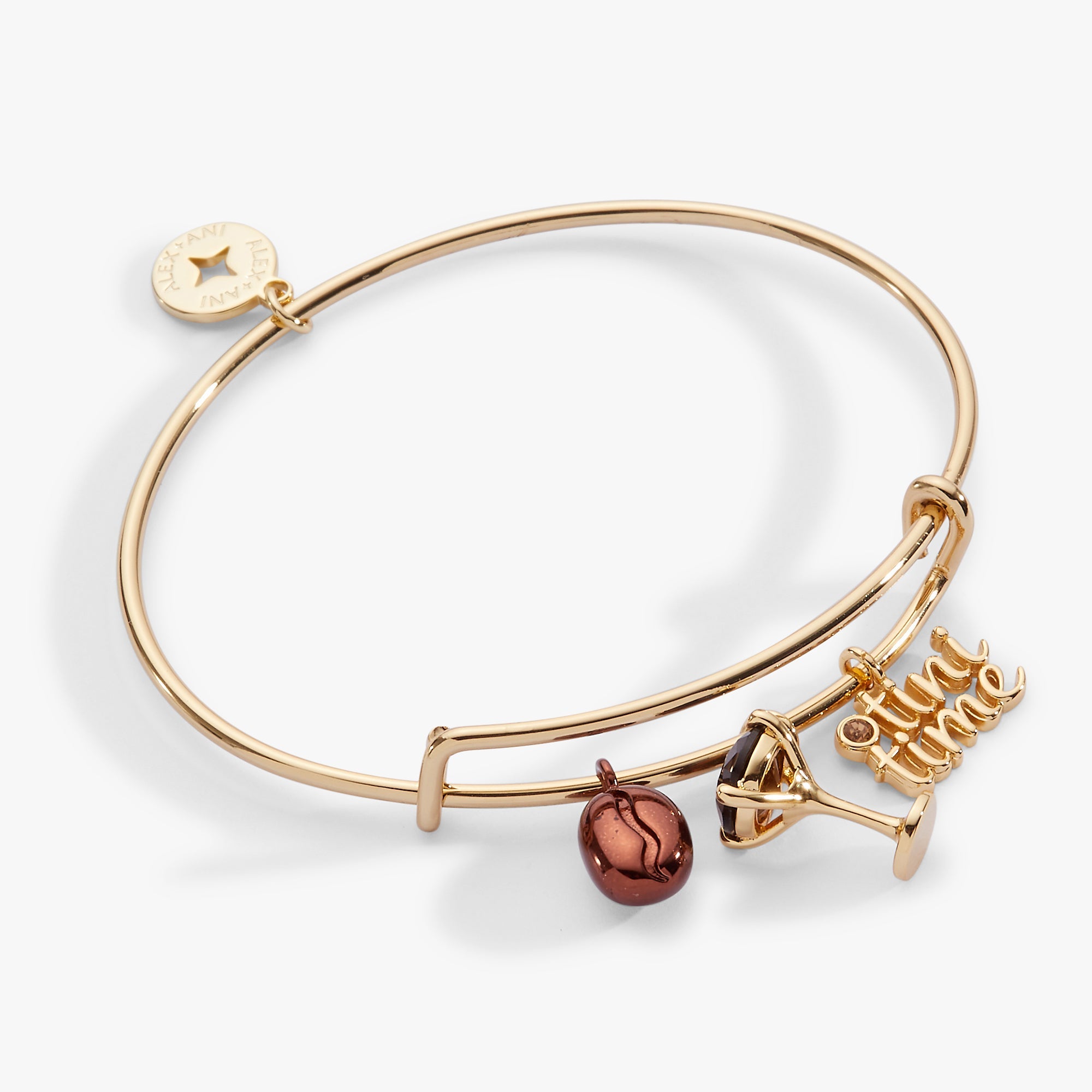 Espresso Martini Multi Charm Bangle Gold | Alex and Ani