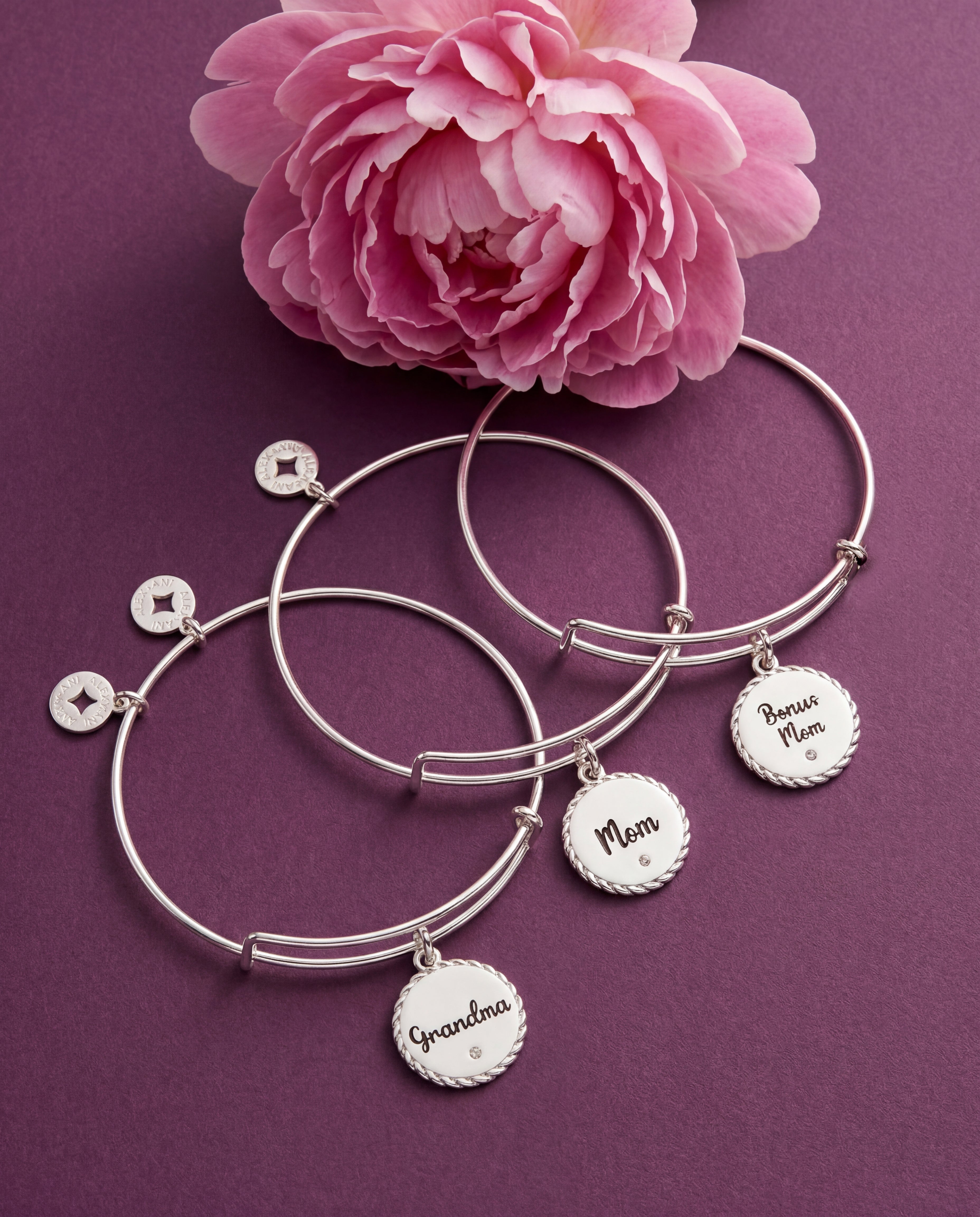 Mom Charm Bangle Gold | Alex and Ani