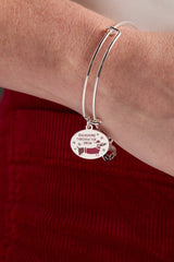 Dachshund Through the Snow Charm Bangle Silver | Alex and Ani