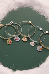 Dachshund Through the Snow Charm Bangle Silver | Alex and Ani