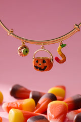 SOM - Trick or Treat multi charm bangle Gold | Alex and Ani