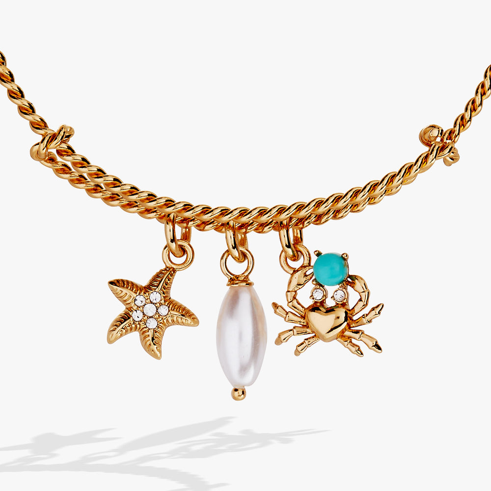 Seaside Charm Bangle Gold | Alex and Ani