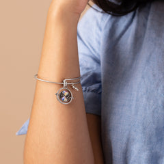 Harry Potter™ Time Turner Spinner Charm Bangle Rafaelian Silver | Alex and Ani