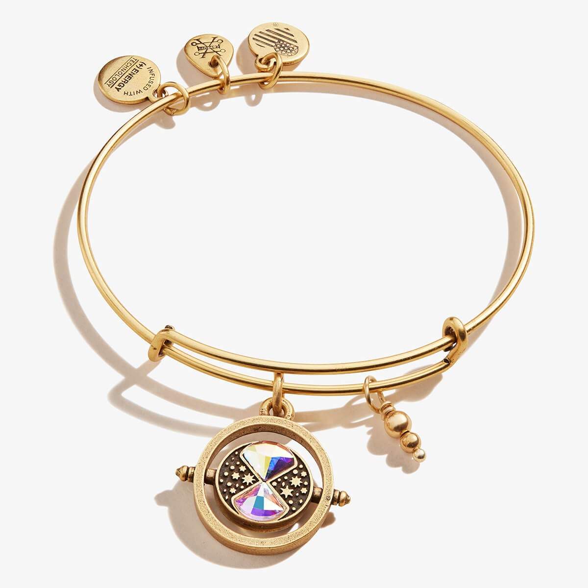 Harry Potter™ Time Turner Spinner Charm Bangle Rafaelian Silver | Alex and Ani