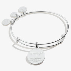 Gossip Girl Logo Charm Bangle - Alex and Ani Shiny Silver | Alex and Ani