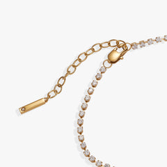 “Mama” Tennis Bracelet Stainless Steel Gold | Alex and Ani
