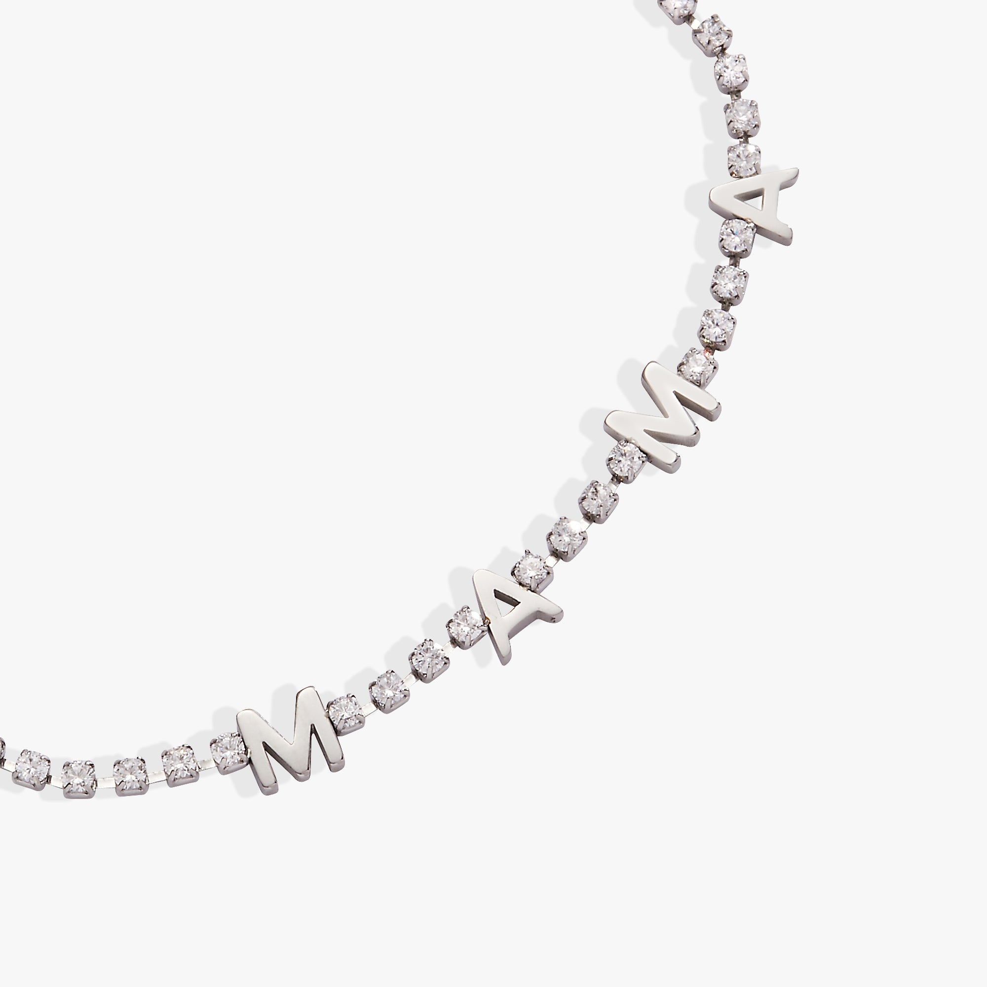 “Mama” Tennis Bracelet Stainless Steel Gold | Alex and Ani