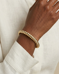 Stainless Steel Rope Textured Bangle Stainless Steel Silver | Alex and Ani