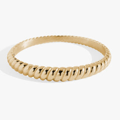 Stainless Steel Rope Textured Bangle Stainless Steel Silver | Alex and Ani