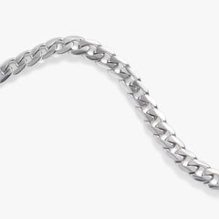 Flat Curb Chain Bracelet Stainless Steel Silver | Alex and Ani