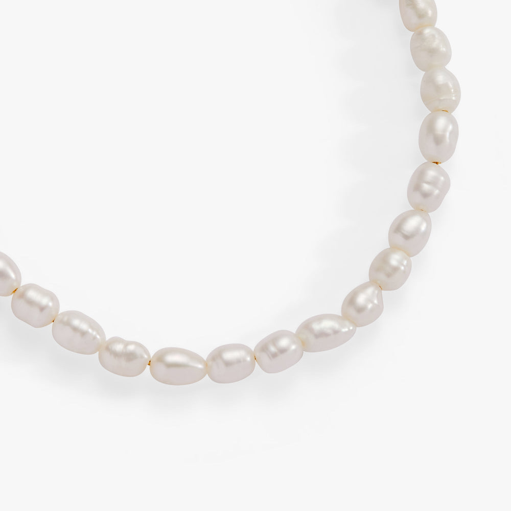Freshwater Pearl Bracelet Stainless Steel Gold | Alex and Ani