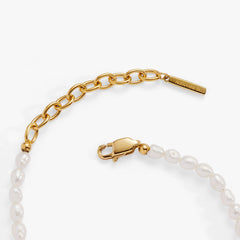 Freshwater Pearl Bracelet Stainless Steel Gold | Alex and Ani