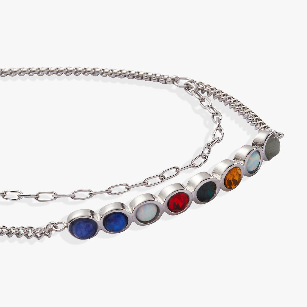 I Love You Acrostic Bolo Stainless Steel Silver | Alex and Ani