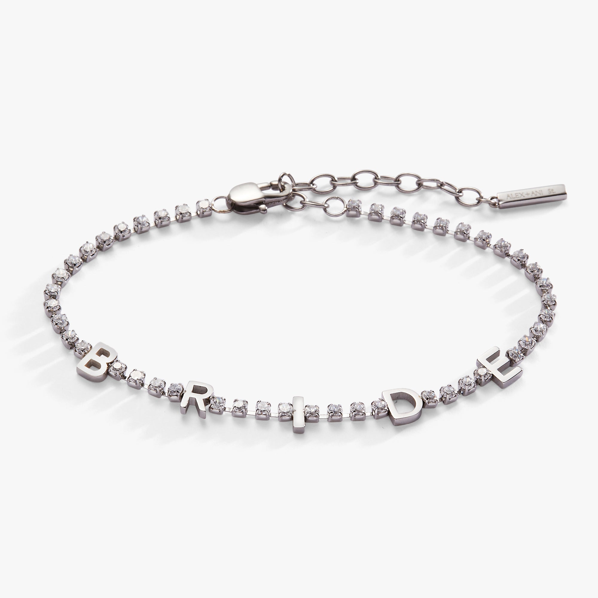Bride Tennis Chain Bracelet Stainless Steel Silver | Alex and Ani