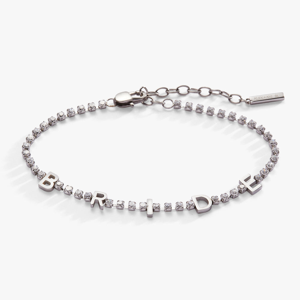 Bride Tennis Chain Bracelet Stainless Steel Silver | Alex and Ani