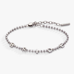 Bride Tennis Chain Bracelet Stainless Steel Silver | Alex and Ani