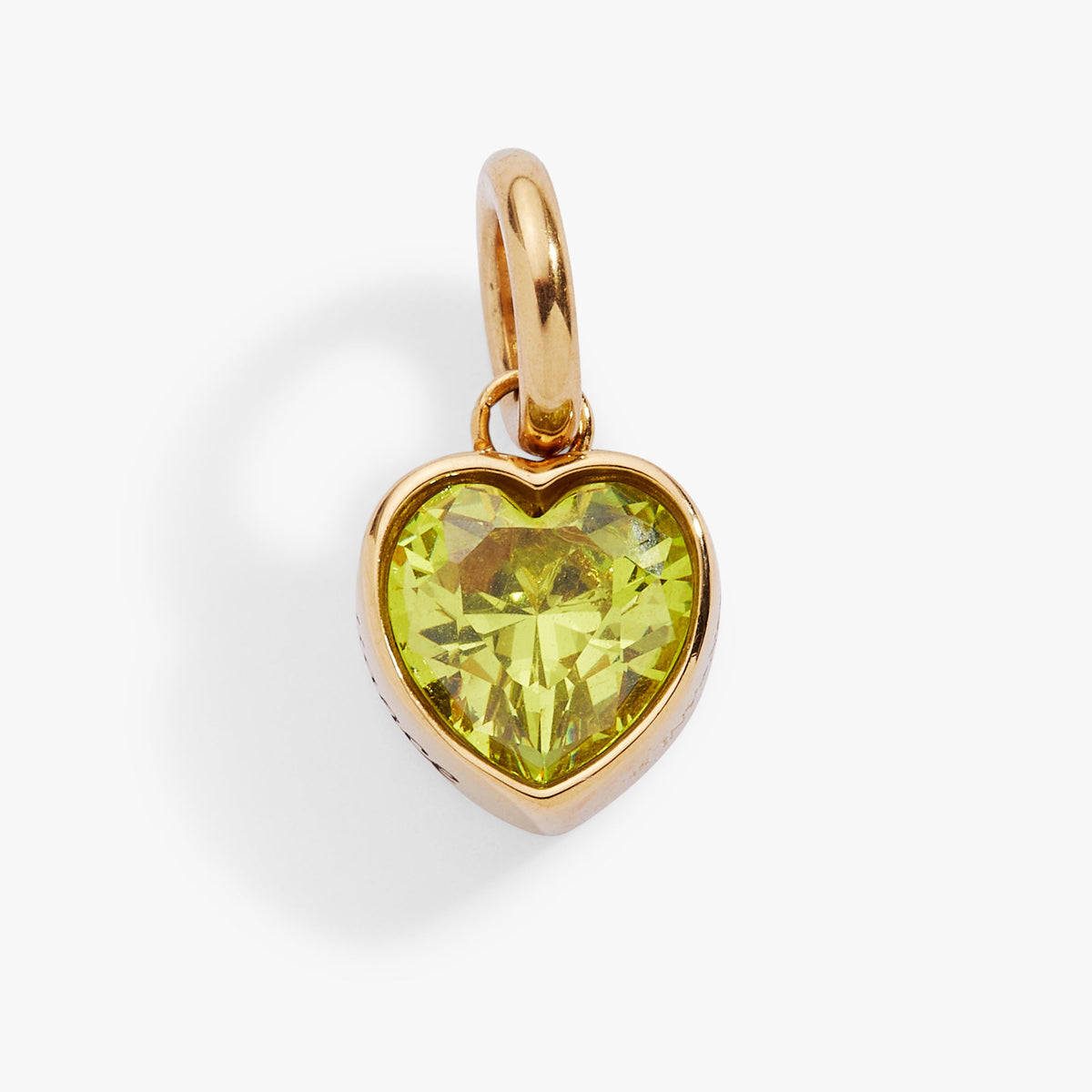 Radiance' Heart Birthstone Charm-AUGUST Stainless Steel Gold | Alex and Ani