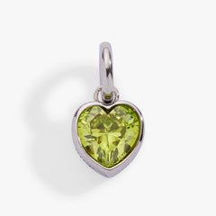 Radiance' Heart Birthstone Charm-AUGUST Stainless Steel Gold | Alex and Ani