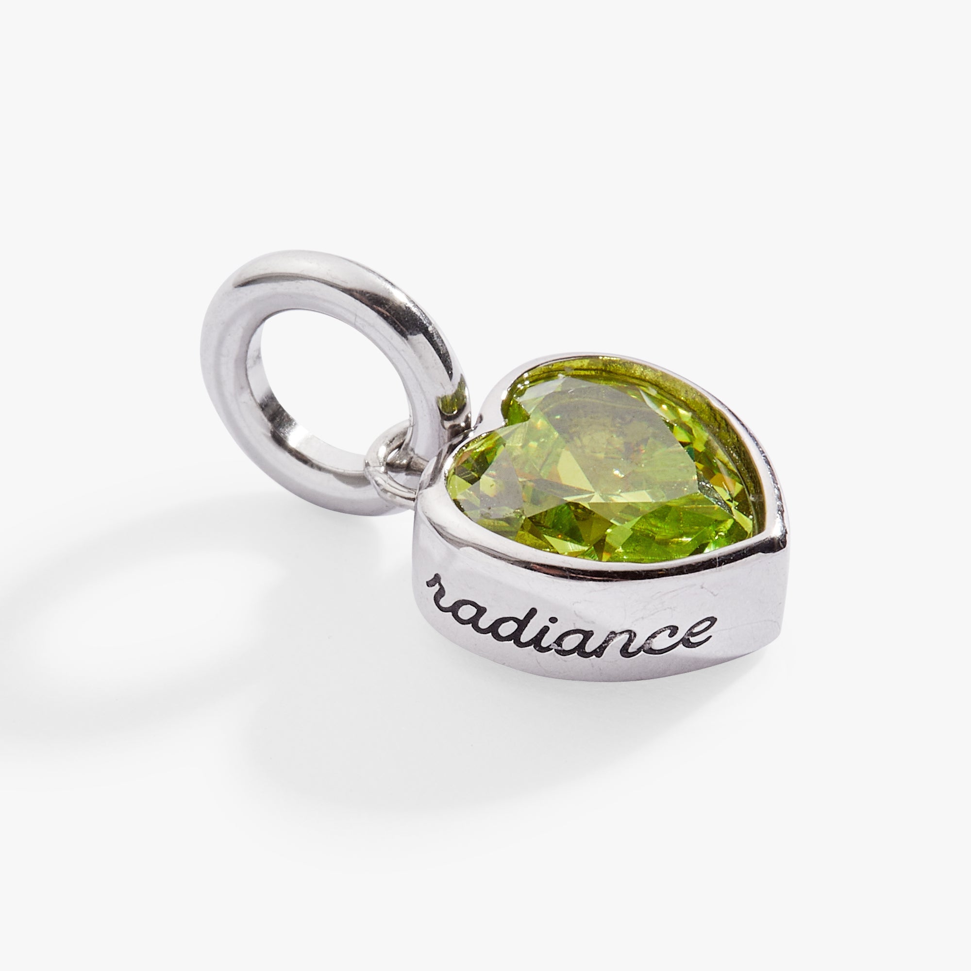 Radiance' Heart Birthstone Charm-AUGUST Stainless Steel Gold | Alex and Ani