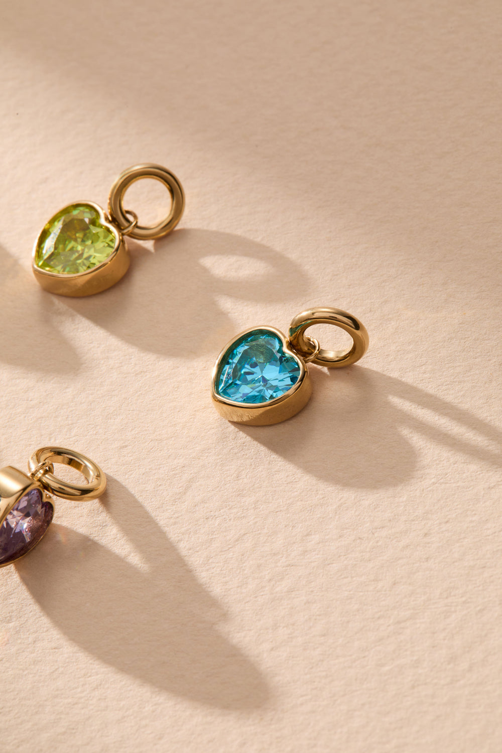 Radiance' Heart Birthstone Charm-AUGUST Stainless Steel Gold | Alex and Ani