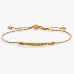 Birthstone Pave Bolo - August Stainless Steel Gold | Alex and Ani