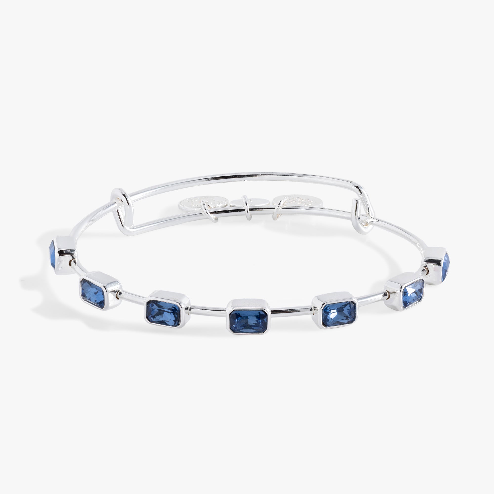 September Birthstone Emerald Cut Bangle Gold | Alex and Ani