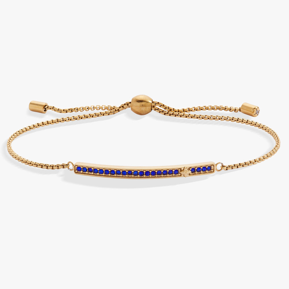 Birthstone Pave Bolo - September Stainless Steel Silver | Alex and Ani