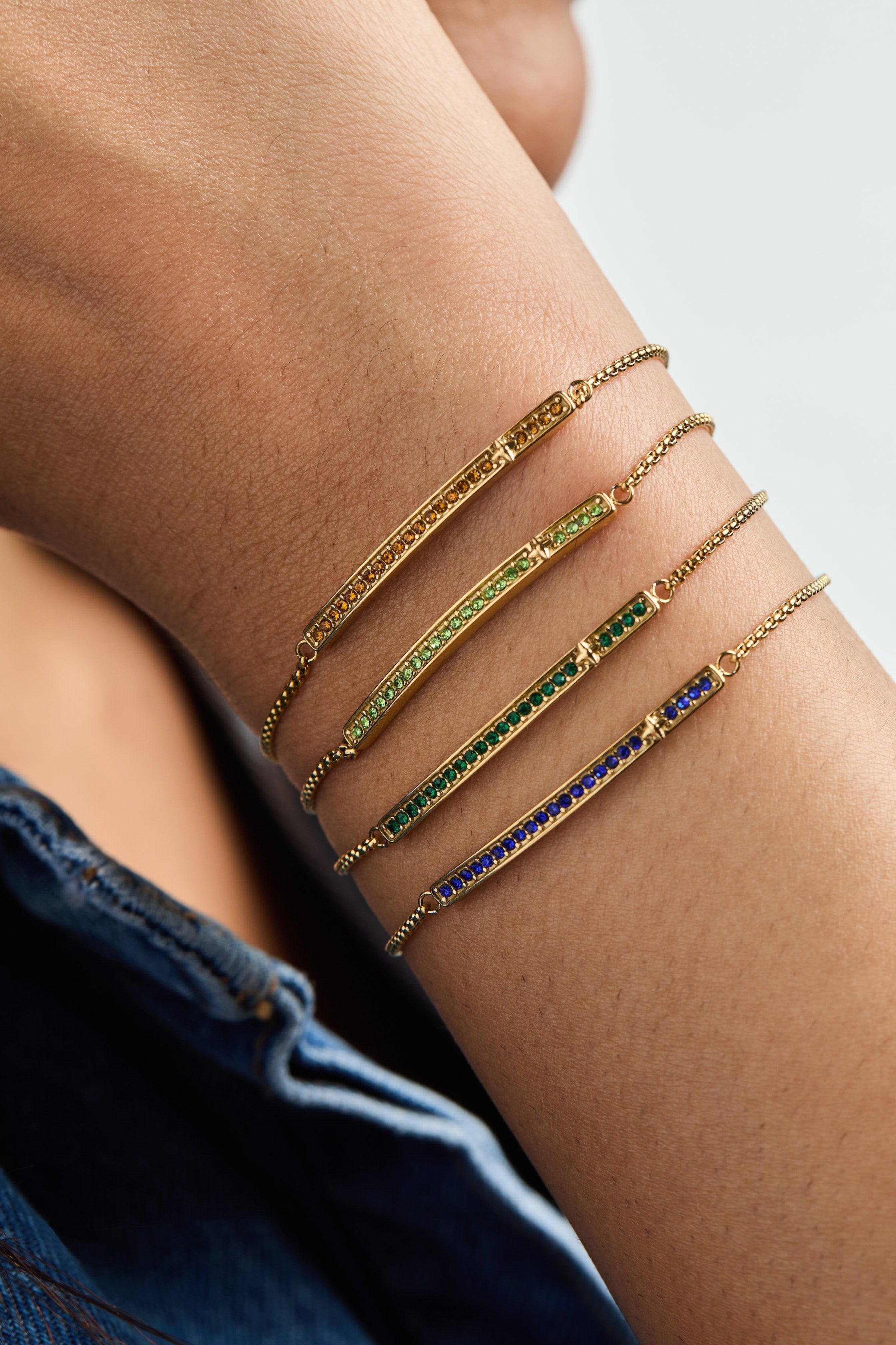 Birthstone Pave Bolo - September Stainless Steel Silver | Alex and Ani